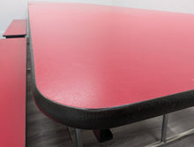 Load image into Gallery viewer, 12ft Cafeteria Lunch Table w/ Bench Seat, Red, Adult Size (RF)
