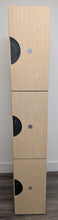 Load image into Gallery viewer, Ideal Lockers, Wooden, Maple, 3 Doors (MS)
