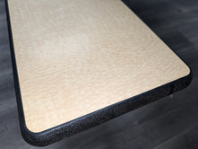 Load image into Gallery viewer, 12FT CAFETERIA LUNCH TABLE W/ FOLDABLE BENCH SEAT, PURPLE TOP, MAPLE BENCH, ADULT SIZE (RF)
