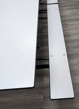Load image into Gallery viewer, 12ft Cafeteria Lunch Table w/ Foldable Bench Seat, Dark Gray Top, Gray Bench, Adult Size (RF)
