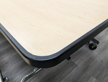 Load image into Gallery viewer, 12ft Cafeteria Lunch Table w/ Double Bench Seat, Maple Top, Maple Seat, Adult Size (RF)
