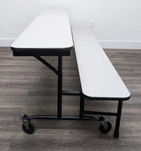 Load image into Gallery viewer, 8ft Mobile Convertible Bench Table, Gray, Adult Size (RF)
