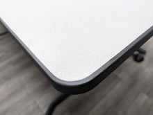Load image into Gallery viewer, Wheelchair 12ft Cafeteria Lunch Table w/ Gray Bench Seat, GrayTop, Adult Size (RF)
