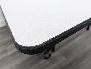 60 inch x 61 inch Rectangle Cafeteria Lunch Folding Table, Gray Top, Adult Size (RF)