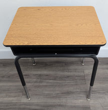 Load image into Gallery viewer, Open Front Student Desk, Wood Grain Top w/ Brown or Black Edge (RF)
