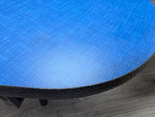 Load image into Gallery viewer, 60in Round Cafeteria Lunch Table w/ Bench Seat, Red Top, Blue Seat, Adult Size (RF)
