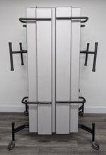 Load image into Gallery viewer, 12ft Cafeteria Lunch Table w/ Foldable Bench Seat, Dark Gray Top, Gray Bench, Adult Size (RF)
