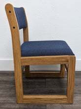 Load image into Gallery viewer, 16 inch Wooden Student Chair, Navy Blue Seat (RF)
