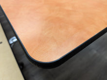 Load image into Gallery viewer, 12FT CAFETERIA LUNCH TABLE W/ FOLDABLE BENCH SEAT, ORANGE TOP, MAPLE BENCH, WHEELCHAIR &amp; ADULT SIZE (RF)
