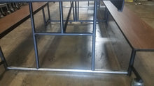 Load image into Gallery viewer, 12ft Cafeteria Lunch Table w/ Bench Seat, Walnut, Adult Size (RF)
