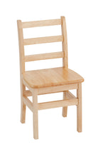 Load image into Gallery viewer, 16&quot; 3 Rung Ladderback Chairs, Natural, 2-Pack (MS)
