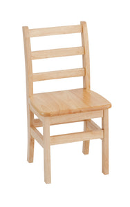 16" 3 Rung Ladderback Chairs, Natural, 2-Pack (MS)