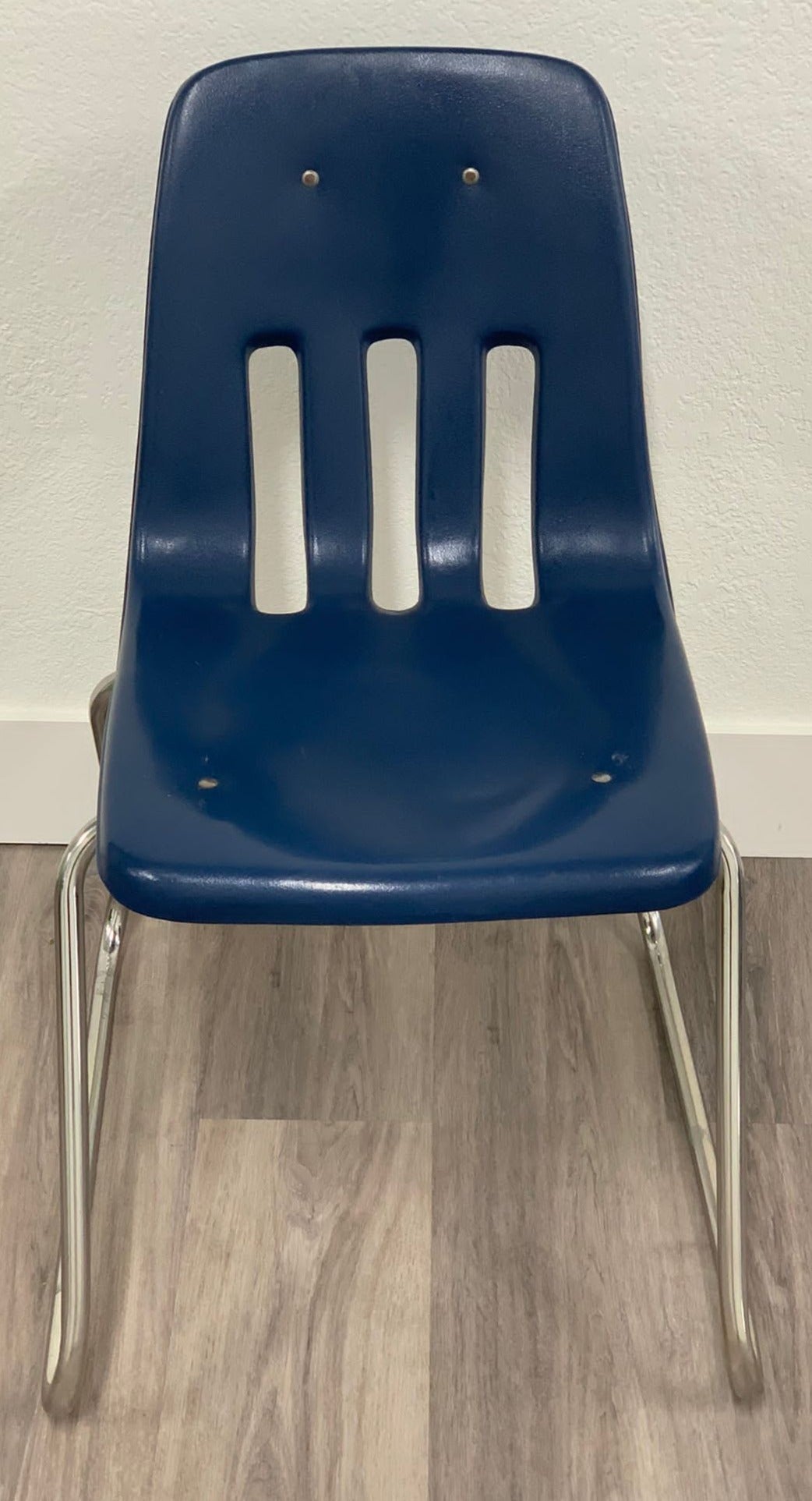 16 inch Virco 9000 Series Sled Base Student Chair, Navy (RF)