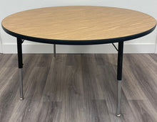 Load image into Gallery viewer, 60&quot; Round Activity Table, Adjustable Legs, Wood Grain Top (RF)
