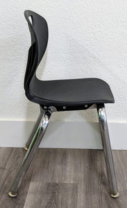 12 inch Academia Stack Student Chair, Black (RF)