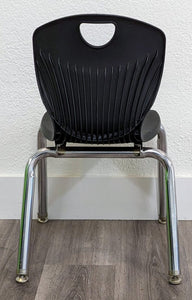 12 inch Academia Stack Student Chair, Black (RF)