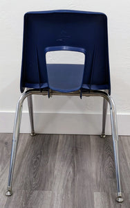 18 inch Artco Bell Uniflex Student Chair, Navy Blue (RF)