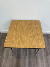 Load image into Gallery viewer, 36in x 36in Square Activity Table, Adjustable Legs, Wood Grain Top (RF)
