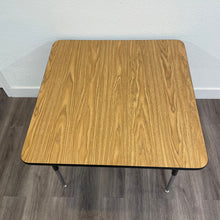 Load image into Gallery viewer, 36in x 36in Square Activity Table, Adjustable Legs, Wood Grain Top (RF)
