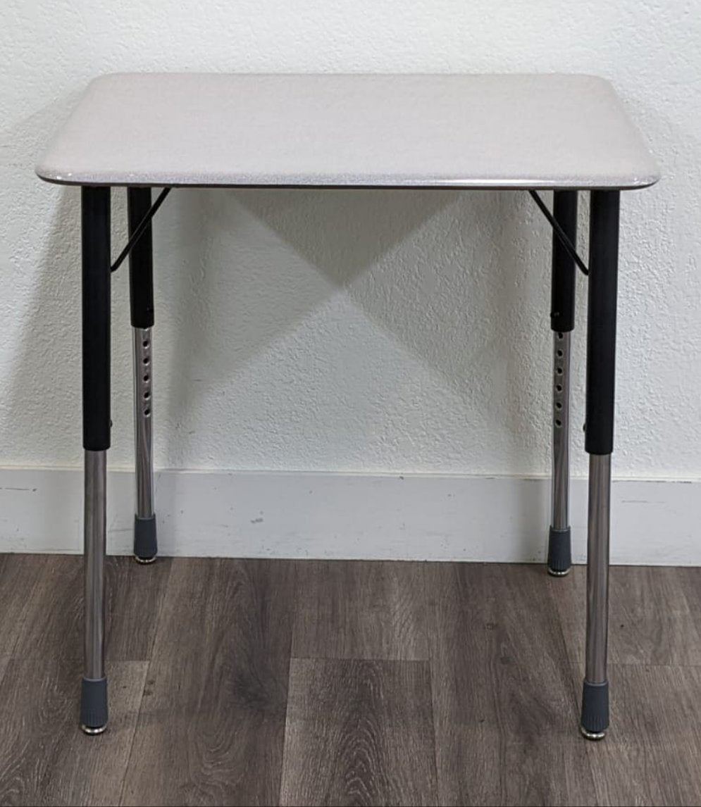 Virco Zuma Adjustable Student Study Open Front Desk w/ Gray Hard Plastic Top (RF)