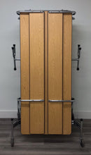 Load image into Gallery viewer, 10ft Cafeteria Lunch Table w/ Foldable Bench Seat, Light Oak Wood Grain, Adult Size (RF)
