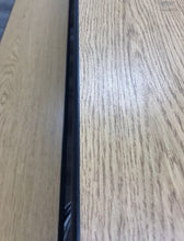 Load image into Gallery viewer, 10ft Cafeteria Lunch Table w/ Foldable Bench Seat, Light Oak Wood Grain, Adult Size (RF)
