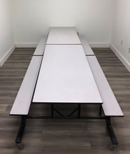 Load image into Gallery viewer, 12ft Cafeteria Lunch Table w/ Bench Seat, Gray, Palmer Hamilton Brand, Adult Size (RF)
