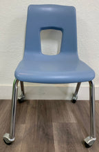 Load image into Gallery viewer, Teacher Chair -18in Artco Bell Uniflex Chair w/ Casters, Light Blue (RF)
