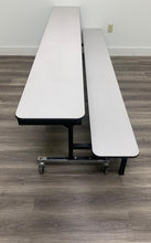 Load image into Gallery viewer, Sico 8ft Mobile Convertible Bench Table, Gray, Adult Size (RF)

