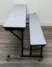 Load image into Gallery viewer, 8ft Mobile Convertible Bench Table, Gray, Adult Size (RF)
