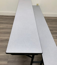 Load image into Gallery viewer, 8ft Mobile Convertible Bench Table, Gray, Adult Size (RF)
