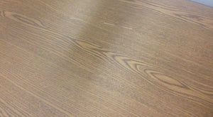 Teacher Desk - 30"D x 60"W, Double Pedestal, Medium Oak Top (RF)